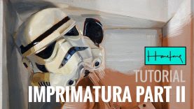 How to paint over imprimatura or grisaille Part II tutorial