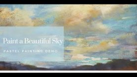 Pastel Painting Lesson How to Paint a Beautiful Sky and Clouds with Pastels