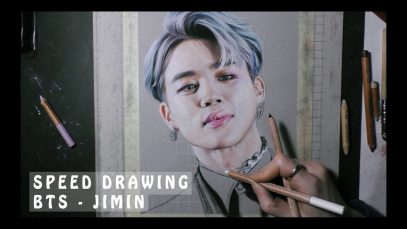 SPEED DRAWING BTS JIMIN portrait in pastel