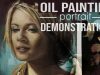 The Oil Painting Process REALISTIC PORTRAIT TIME LAPSE Study in cyan and magenta DEMONSTRATION