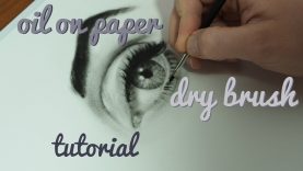 How to Paint Portraits with the Dry Brush Technique oil on paper