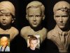 James Cook Sculpture Demo aging self portrait sculpture in clay