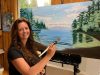 Live Reflection Seascape Acrylic Painting Demo Tutorial