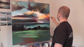 Uig Sky Part2 Scottish Landscape Oil Painting Demo by artist Scott Naismith