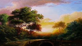 Gouache Landscape Painting By Yasser Fayad