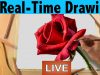 How to Draw a Rose Real Time Drawing