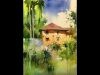 Watercolor Painting Demo by Milind Mulick sir of a house in Konkan Art Class