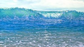 How To Paint A Beach Wave Acrylics NEW