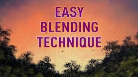 How to Blend Using Acrylics Simple Acrylic Blending Technique ColorByFeliks