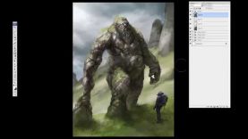Fantasy Illustration How to paint aged rock and stone