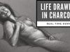 Real Time Figure Drawing Demo in Charcoal
