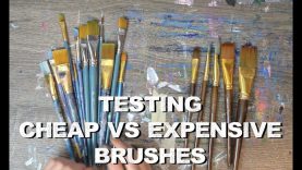 Brush Review Cheap vs Expensive Acrylic Brushes