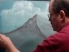 Draw a Large Mountain with Chalk or Pastel
