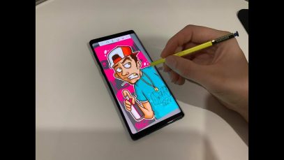 Drawing a Graffiti Character on my NEW Samsung Note 9