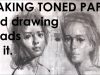 How to Make Toned Paper and Draw Head with 5 Value Scale