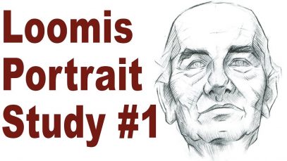 Sketching an Older Male Head Andrew Loomis Portrait Study 1
