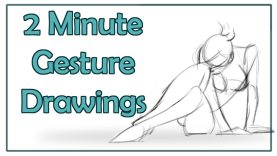 Female Gesture Drawings 2 Minutes