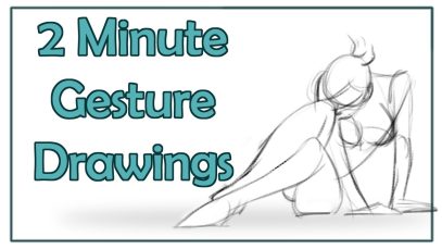 Female Gesture Drawings 2 Minutes