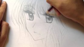 AnimeManga Girl Portrait Drawing
