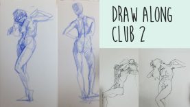 Draw Along Club 2 REAL TIME life drawing practice