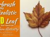 How to airbrushpaint this realistic 3D effect fall leaf. An airbrush tutorial