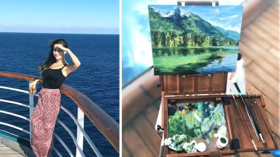Oil Painting On A Cruise Artist Travel Lena39s Art Diary 15
