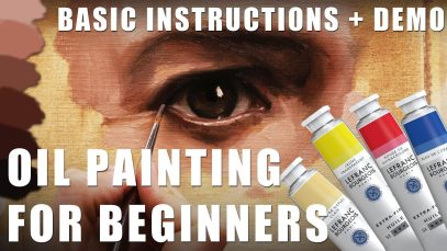 Oil Painting for Beginners Basic Techniques Step by Step Demonstration