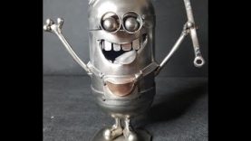 TIME LAPSE BUILD MINION SCULPTURE FROM WELDING RECYCLED SCRAP METAL