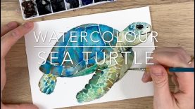 Watercolour Sea Turtle