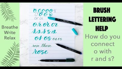 Calligraphy Mistakes Do you know how to connect o with r and s