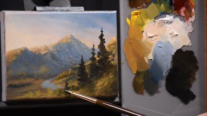 Classical Oil Painting Demonstration in Real Time Landscape Part 3 Modeling