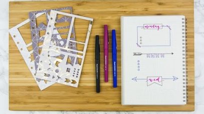 HOW TO use STENCILS in a BULLET JOURNAL