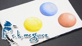 How to Create Shadows using Complementary Colors Watercolor Painting R K McGuire