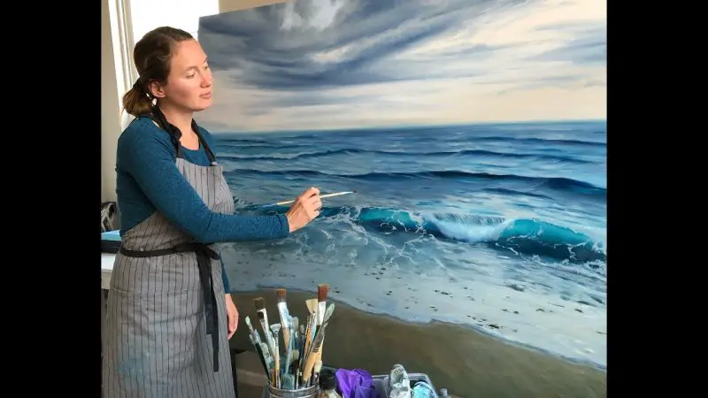 How to Paint Realistic Ocean Waves - Painting Tutorial - PaintingTube