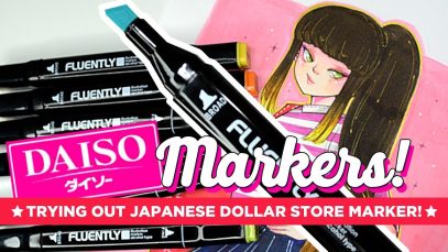 JAPANESE DOLLAR STORE MARKERS ★ Trying out Daiso Fluently markers ★