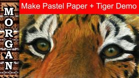 Making Pastel Paper CHEAPLY Tiger Demo Jason Morgan Wildlife Art