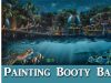 Painting Booty Bay in acrylics marine painting w Lachri