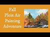 Plein Air Painting Adventure using Golden Open Acrylic painting in Fall