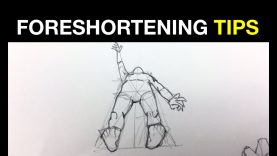 Simple tips on how to draw people in perspective Foreshortening Pt 2
