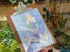 Yellow Iris Plein Air Watercolor Painting with Henry Li