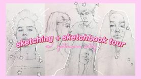 sketching short sketchbook tour realistic sketches