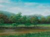Countryside River Scene Soft Pastel Drawing Time Lapse