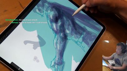 Digital Art with Jim Lee on an iPad Pro SUPERMAN