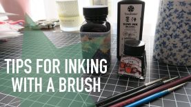 How to Ink with a Brush TIPS