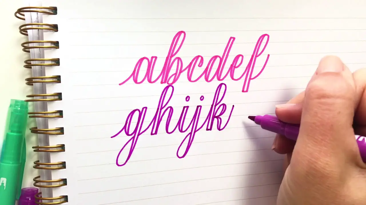Modern Calligraphy: The Entire Lowercase Alphabet - The Happy Ever Crafter
