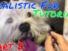 How to airbrush realistic white fur part2