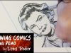 Laura Fermi Comics Inking Demo Démo encrage BD