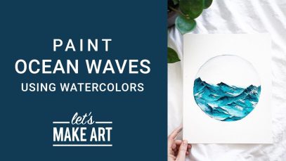 Ocean Waves Watercolor Tutorial Live Replay