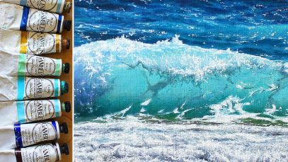 Oil Painting For Beginners Ocean Wave Demonstration