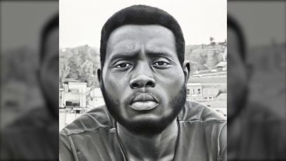 Realistic Oil Painting Grayscale Portrait